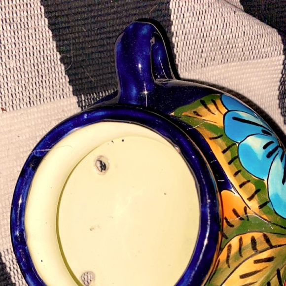 Art Talavera Pottery Planter Mexican Flower Pot Cuban Tilt Sideways